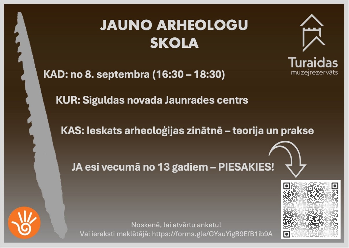 Jauno arheologu skolas pieteikuma anketa